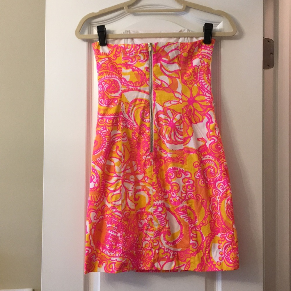 Lilly Pulitzer strapless dress - Picture 3 of 6